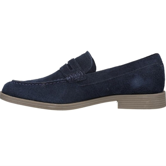 Sperry mens sz 8.5 navy suede Manchester penny loafers new main image 8